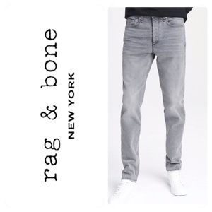 Rag & Bone Aged Gray Fit 1 Skinny Mens Jeans 36